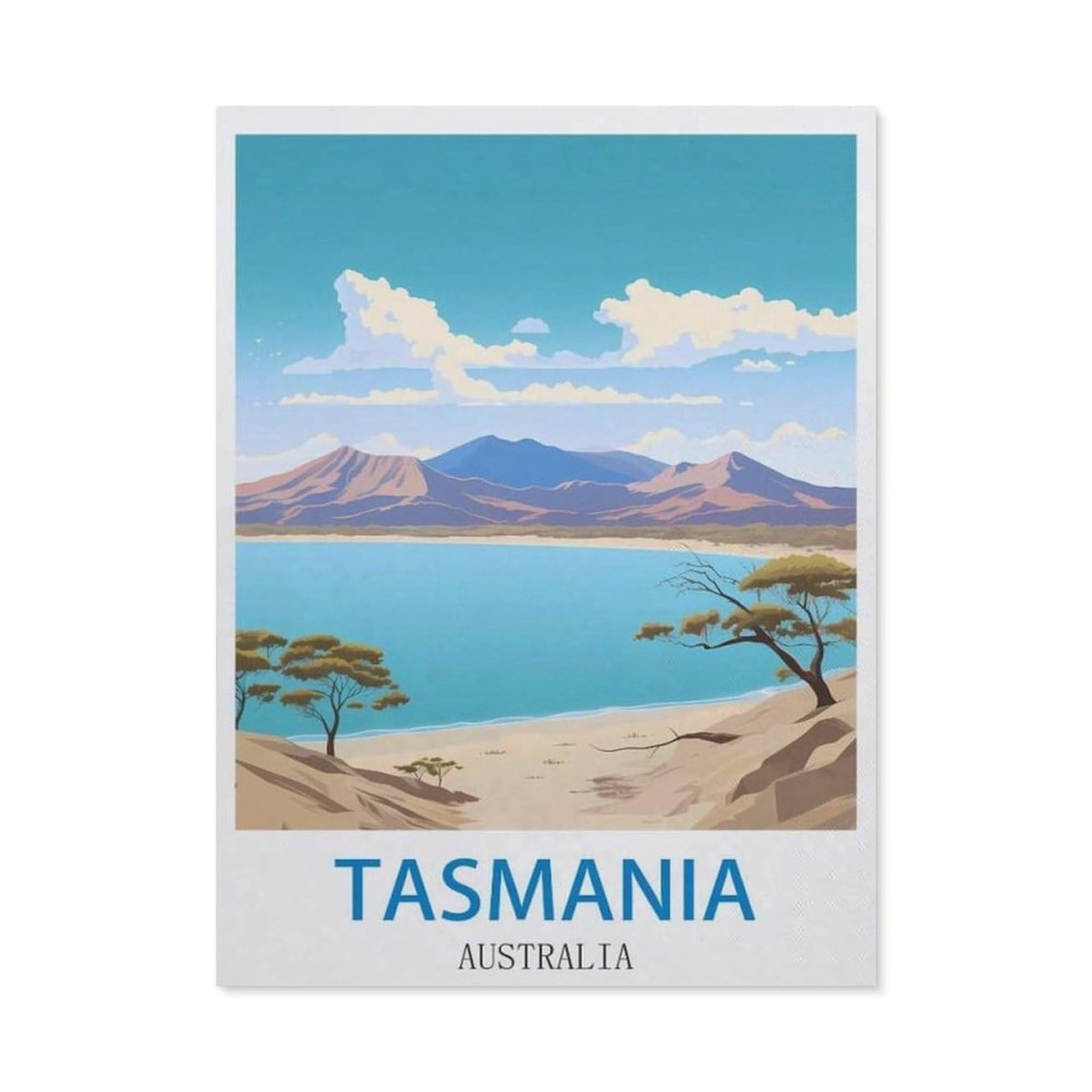 BEAYODKP Diamond Painting，Tasmania Australia（30 x 40 cm）