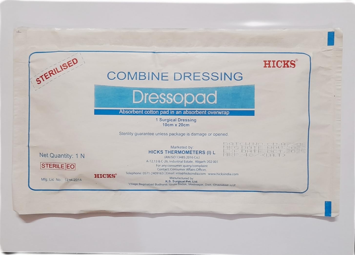 Sponsored Ad - Dressopad (Sterilised Combine Dressing)(Pack of 1 * 10) (10cm*20cm)