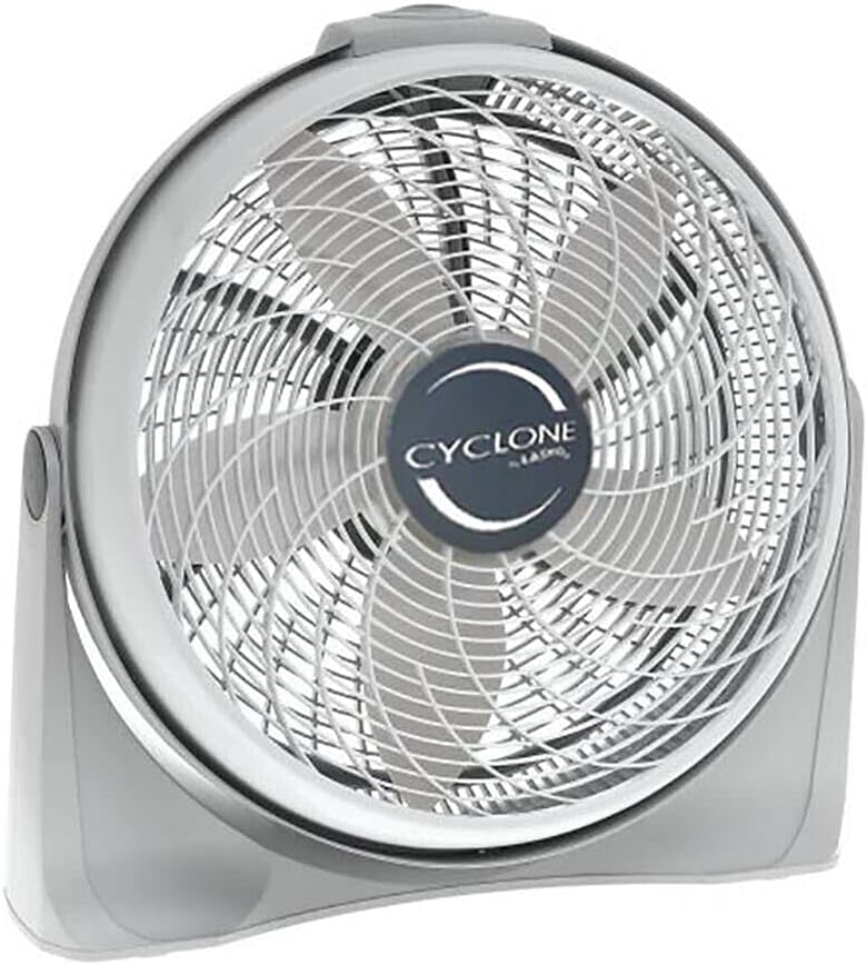 20 Inch Cyclone Portable Floor or Wall Mount Pivoting Fan LKO-3520 (White)