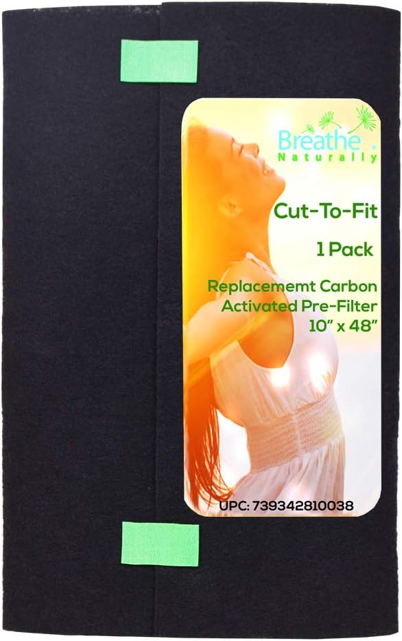 Breathe Naturally Cut para Adaptarse a filtros de Carbono para la mayoría de purificadores de Aire