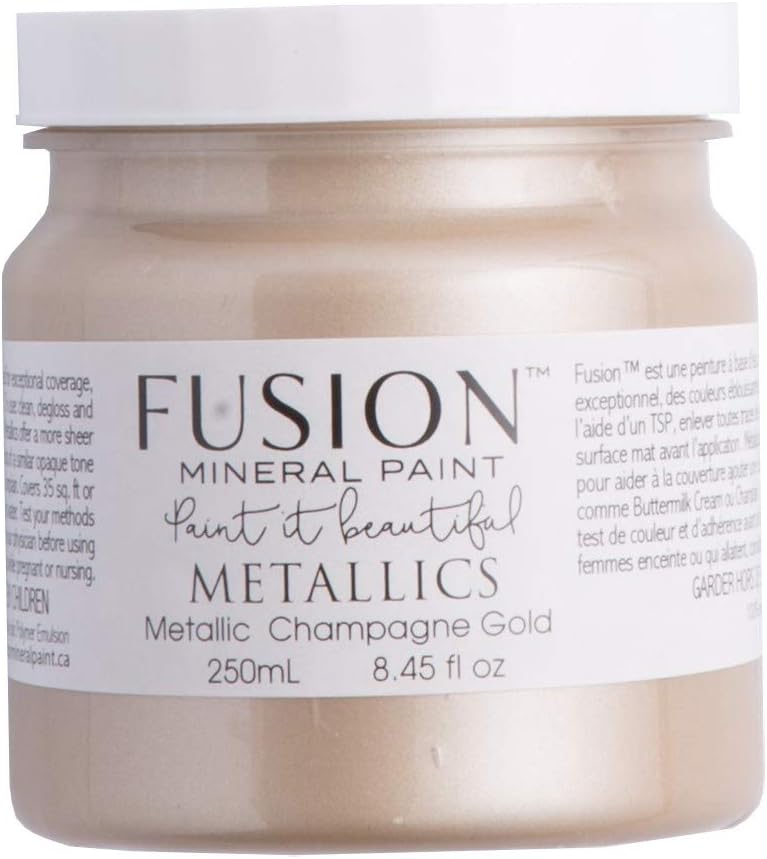 Fusion Mineral Paint Metallics (250 ml, Champagne Gold)