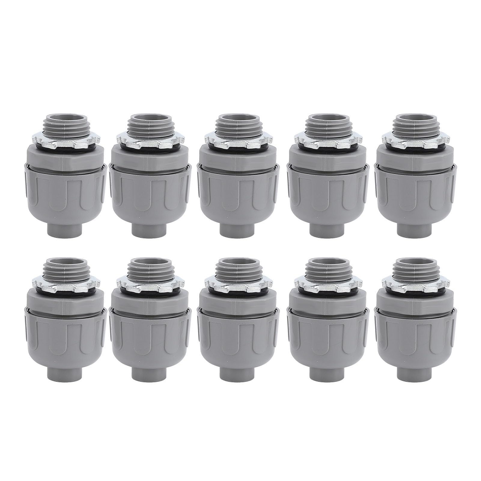 Conector de conducto hermético para proteger instalaciones eléctricas en maquinaria de jardín