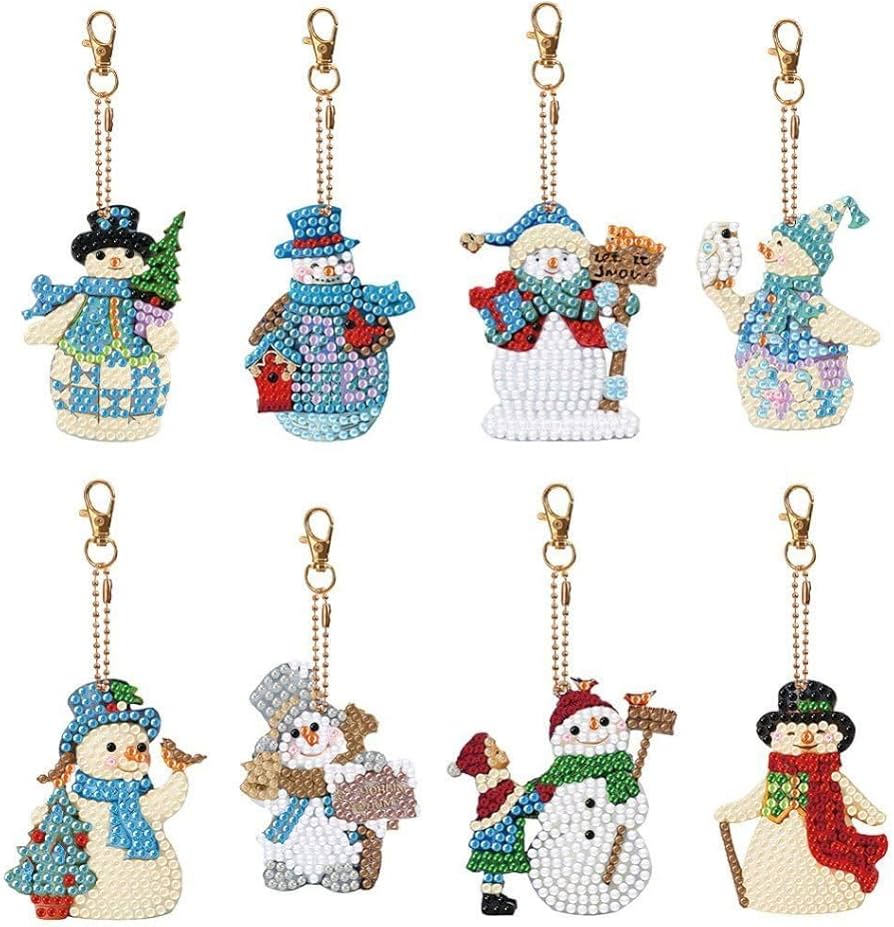 QUANMAITONG Diamond Painting - Set Di Portachiavi Fai Da Te Per Bambini