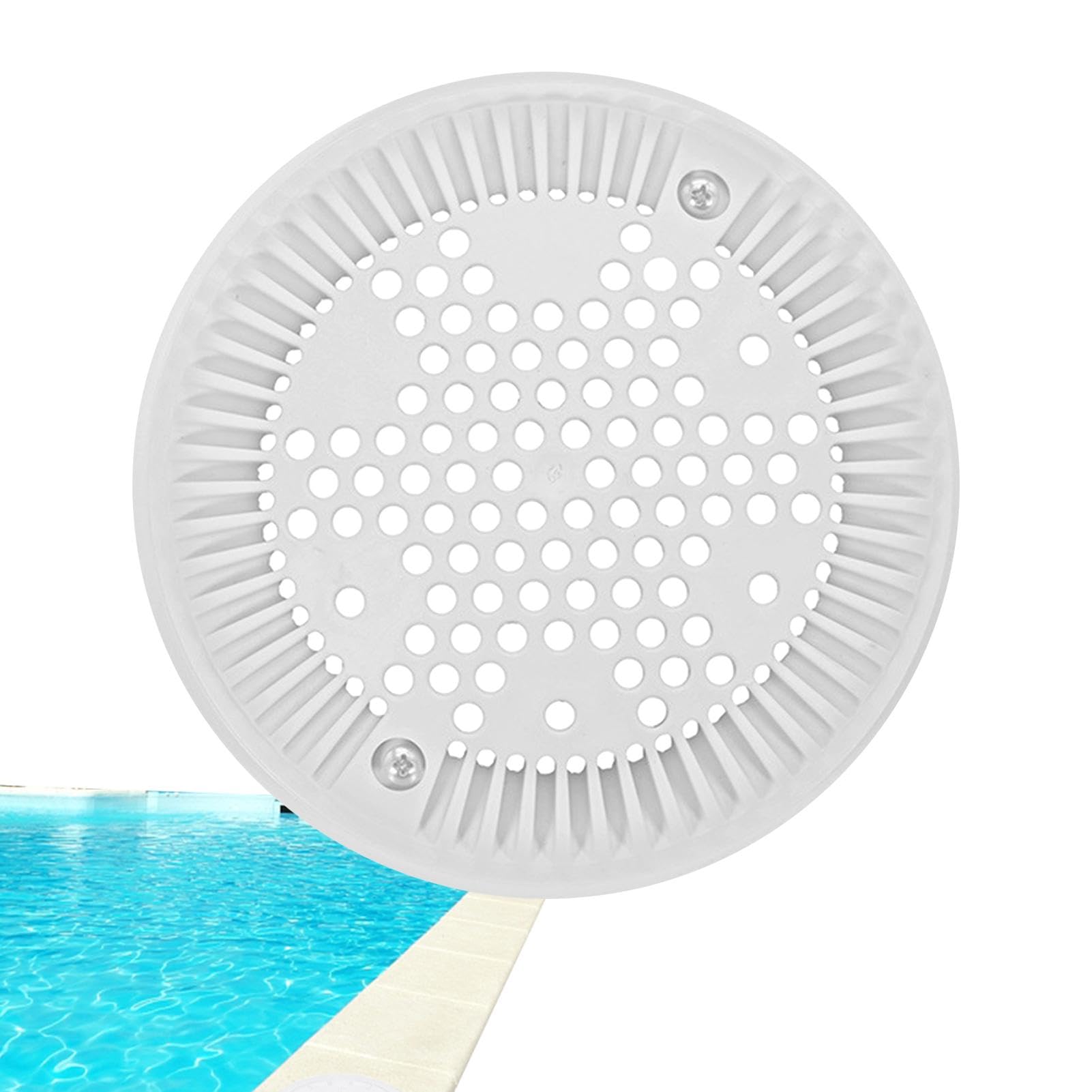 Generisch Reemplazo de la rejilla principal de la piscina, cubierta de desagüe de piscina | Tamices efectivos para desagües - Repuestos para piscinas y spa, cubierta antiremolinos de desagüe de