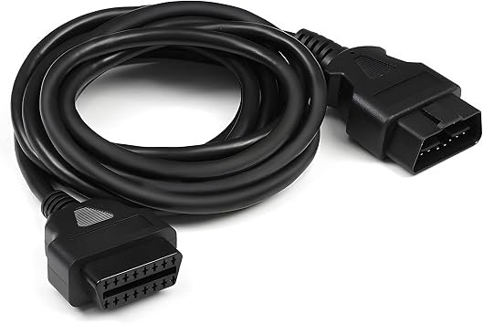 5ft 1.5m OBD2 16 Pin Male to Female Extension Cable, Car OBD2 OBD-II Diagnostic Scan Tool Adapter Extension Cord, 16 Pin Auto OBDII Diagnostic Extender for Most Vehicles