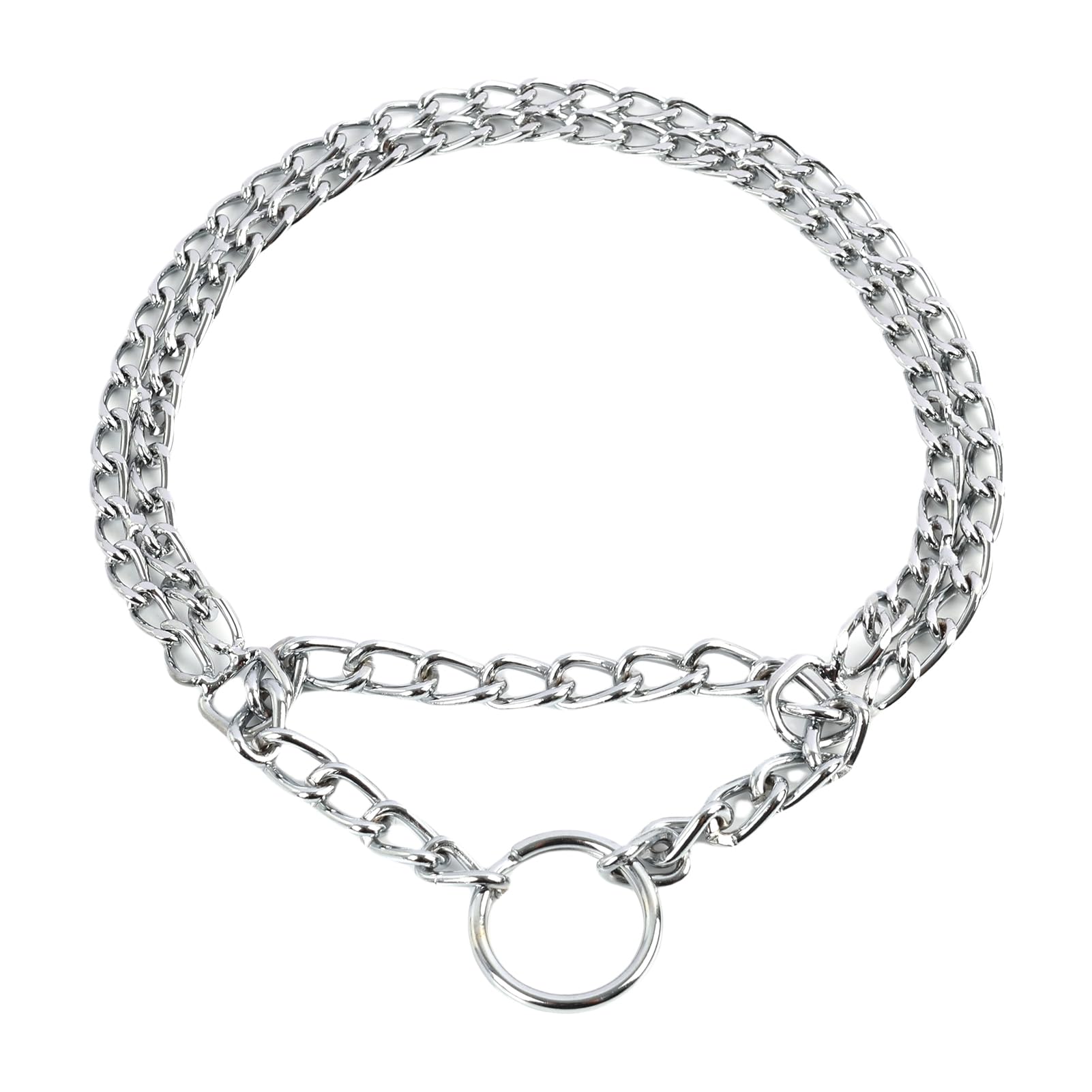 Dog Chain Collar for Training No Pull Martingale Collar Chrome Plated Steel