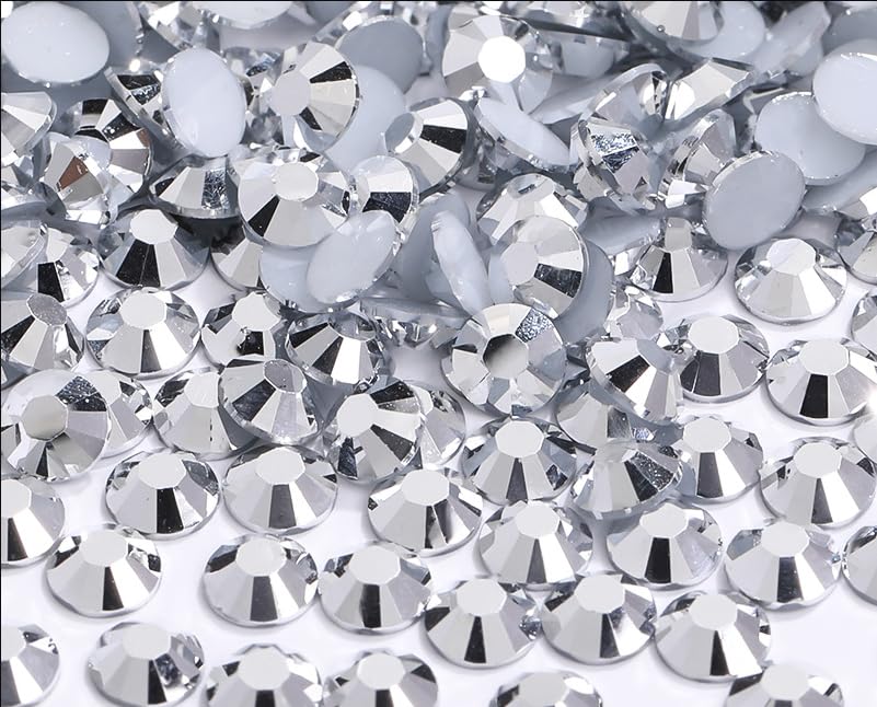 2880 Hotfix Strass-steentjes, Platte Achterkant, Glas, Ronde