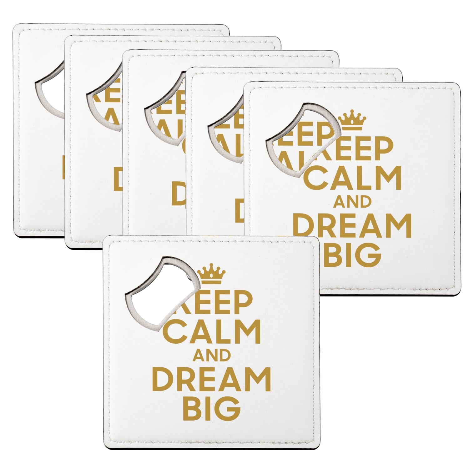 Sous verre décapsuleur Keep Calm résout le problème des tables tachées