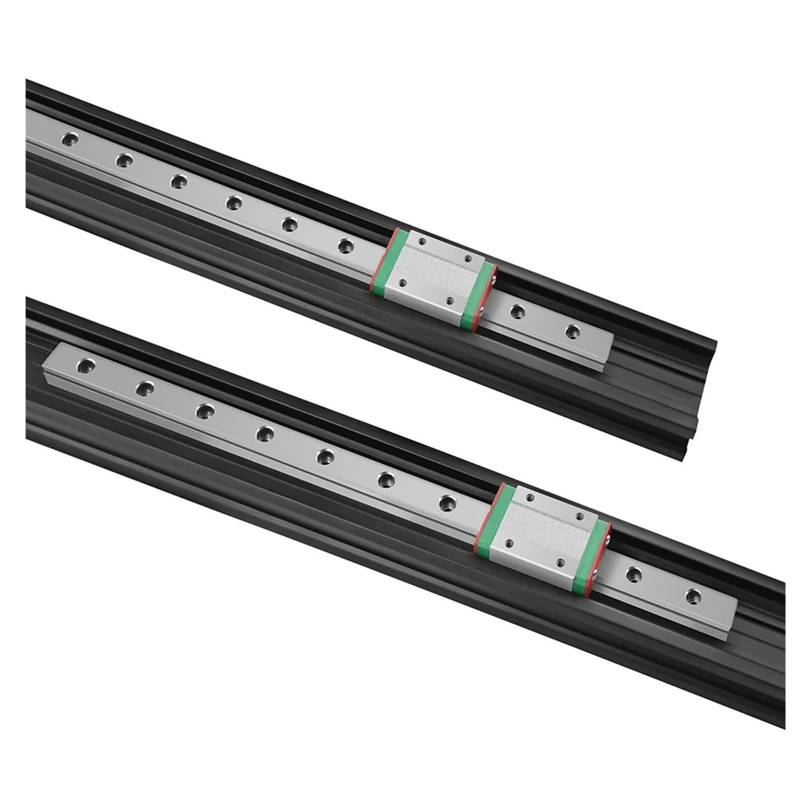 3D-Druckerteile Linearführung Eingebettete Aluminiumprofil-Gleitschiene Befestigungshalterung Linearführungsschiene for 3D-Drucker(MGN12H-Profile,500mm)