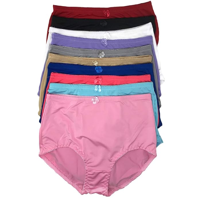 Buy Peachy Panty Women's Pack of 6 Girdle Panties High Rise Tummy