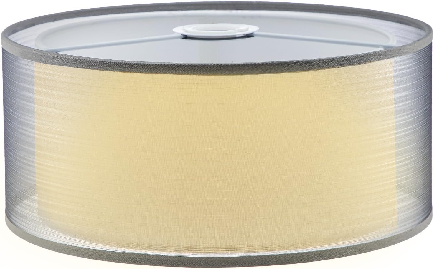 BREEZENEST Modern Large Lampshade Diffuser – Metal Lamp Shade 30cm Diameter, 13cm Height, Suitable for Ceiling Lights, Table Lamps & Floor Lamps (Grey)