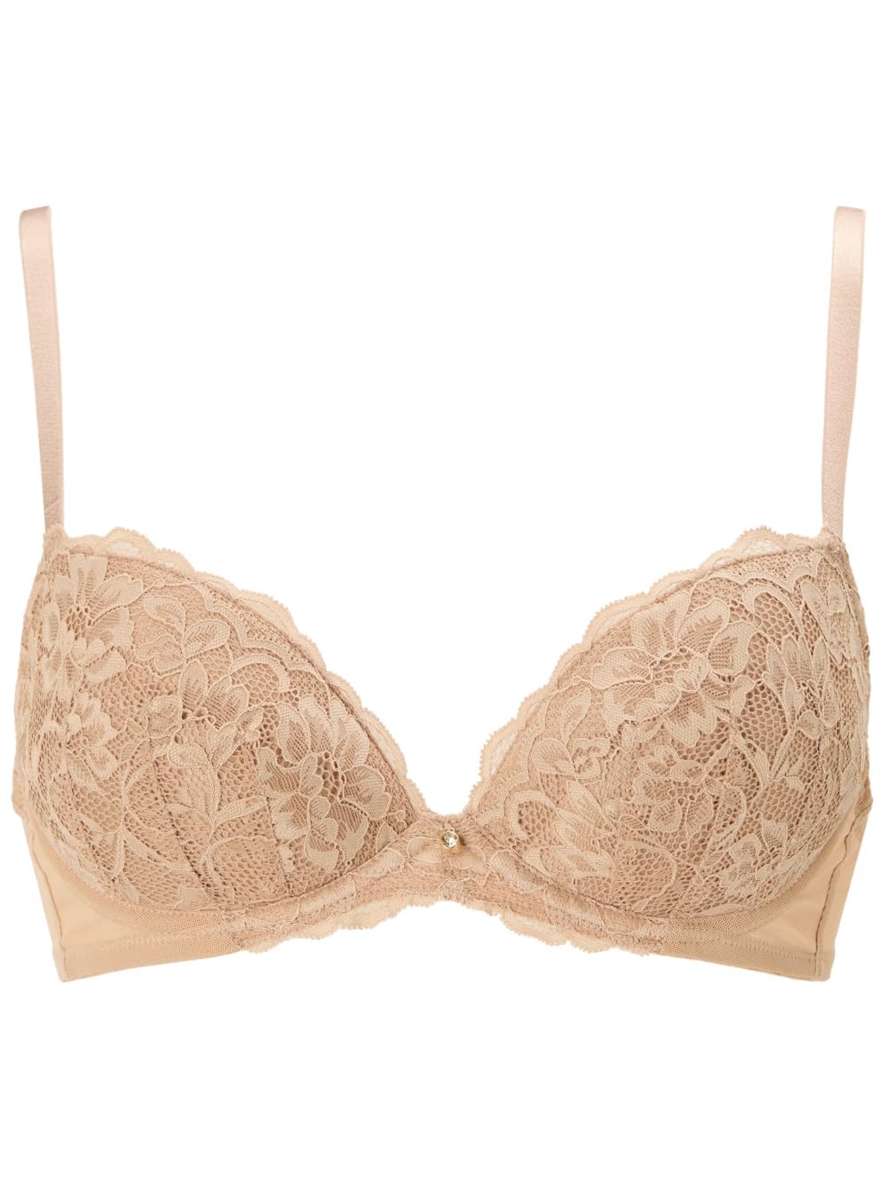 Ann Summers Sexy Lace Padded Plunge Bra Curve-Enhancing Womens Underwear with Padded Cups & Underwire, Removable Mini Pads for Smaller Sizes, Adjustable Straps