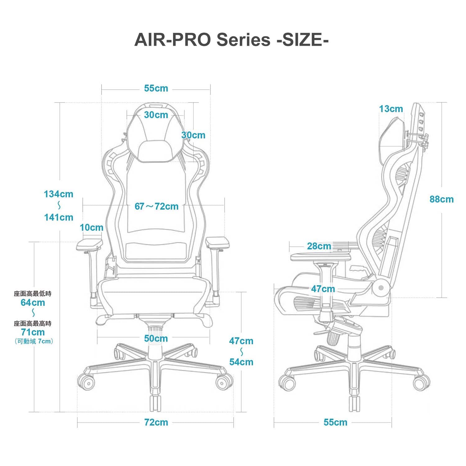 Amazon.co.jp: DXRacer(ディエックスレーサー)ゲーミングチェア AIR 