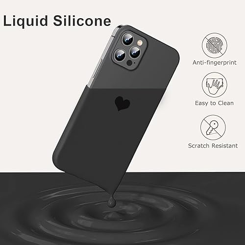 Miniatura 3 de Funda para iPhone 12 Pro Max, funda delgada de silicona suave de gel de goma suave, diseño de corazón, a prueba de golpes, protección contra caídas