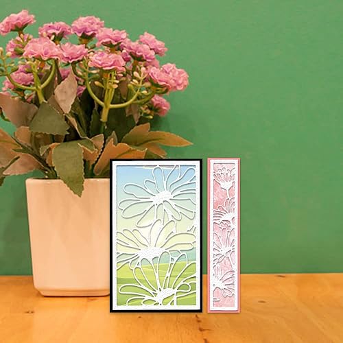 Miniatura 4 de 2 troqueles de corte de fondo de margarita, marco de flores, para hacer tarjetas, fondo de flores, plantilla troquelada, herramienta para bricolaje,