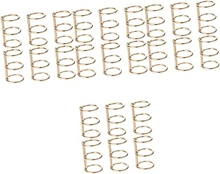 NUOBESTY 24 Peças Anel De Pasta Chaveiro Anel Genérico Anel De Fichário Solto Anel De Encadernação De Folhas Soltas Anéis De Livro De Escritório Anéis De Fichário De Três Furos Anel De