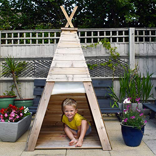 Big Game Hunters Wooden Playhouse Teepee Wigwam for Children