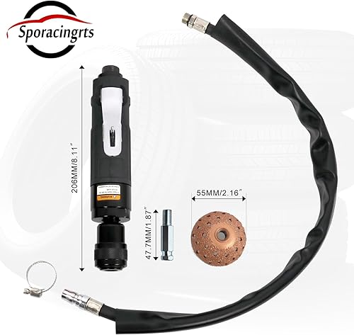 Miniatura 3 de Sporacingrts El juego de reparación de neumáticos incluye 2500 rpm de baja velocidad para neumáticos de aire de baja velocidad, rodillo de parche de