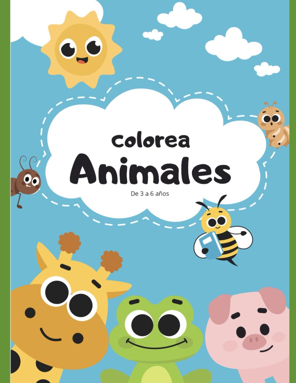 Colorea animales: De 3 a 6 años