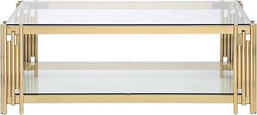 Miniatura 71 de Mesa auxiliar moderna de cristal de 20 pulgadas con marco de metal, mesa de noche, mesa esquinera para sala de estar, oficina en casa, dormitorio