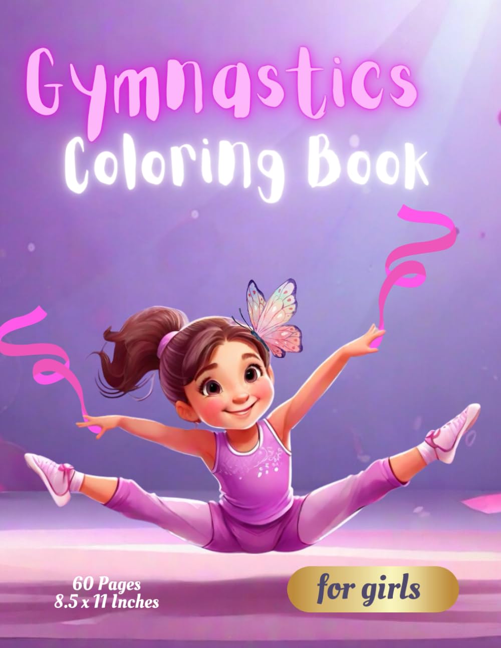 Gymnastics Coloring Book for Girls.: A Delightful Coloring Book for Little Gymnasts.