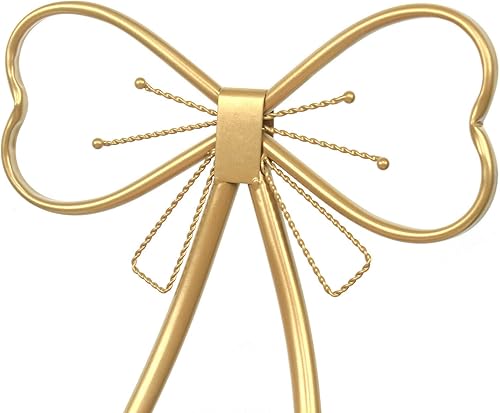 Miniatura 9 de TFCFL - Pajarita de mariposa, color rosa, cojín de terciopelo con marco de metal, asiento con respaldo de mariposa, también se utiliza para cocina,