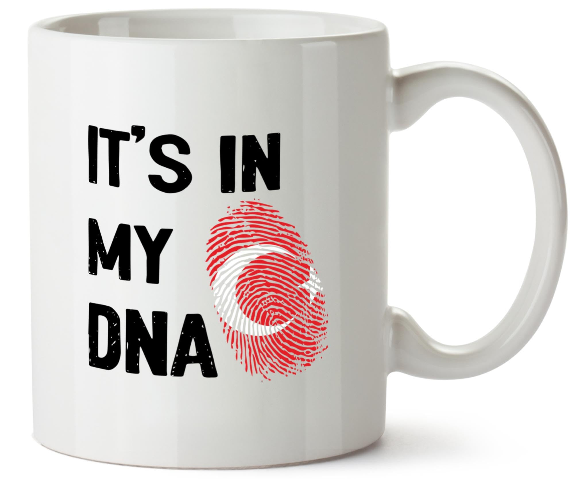 Hippowarehouse It's in My DNA Turkey Printed Mug Various Colour Options Ceramic Cup Kitchenware 10oz
