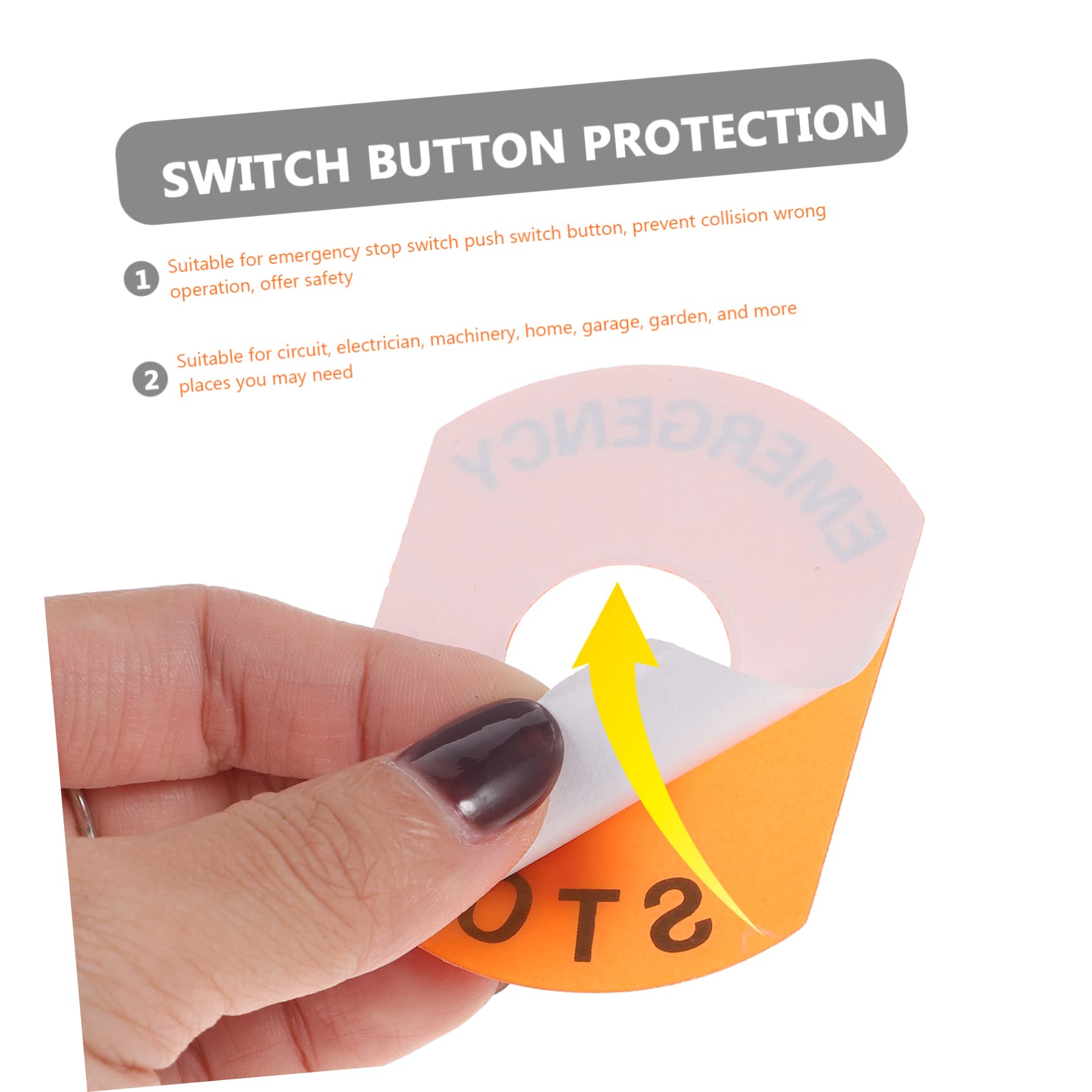 Amosfun Notstopp-Schalter Abdeckungen - 2 Stück Sicherheitskappen