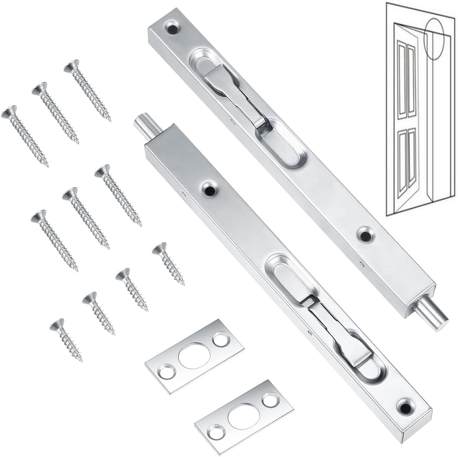 Catenaccio Orizzontale Inox Con Incontro - Foto 4