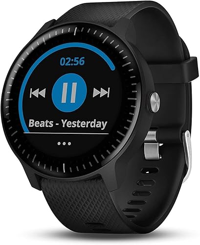 Miniatura 2 de Garmin Vivoactive 3 GPS Smartwatch negro con hardware plateado almacenamiento de música y reproducción renovado