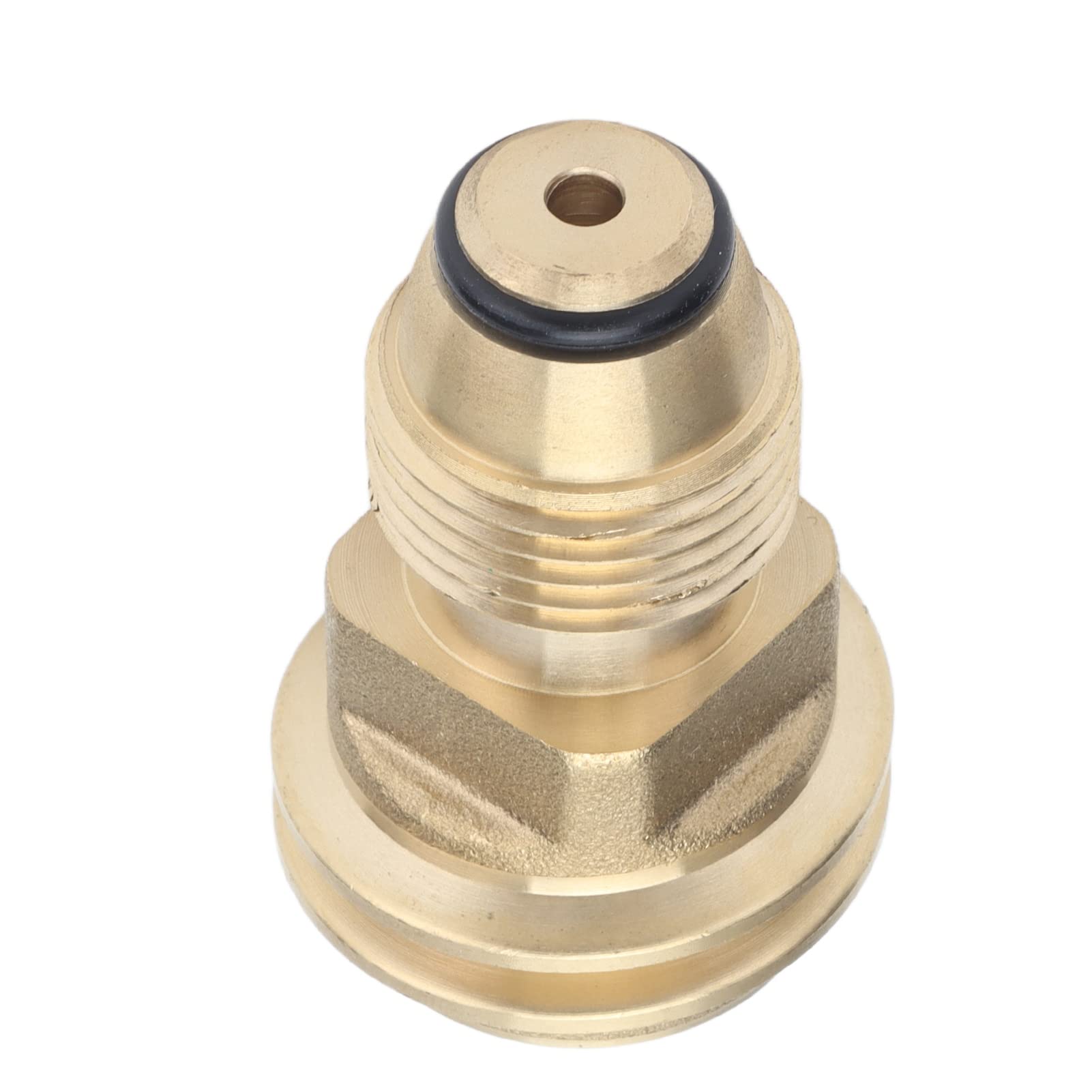 YUKERMARB POL to QCC1 Adapter, Brass Fitting Converts LP Gas Bottle for BBQ Grill and Patio Heater