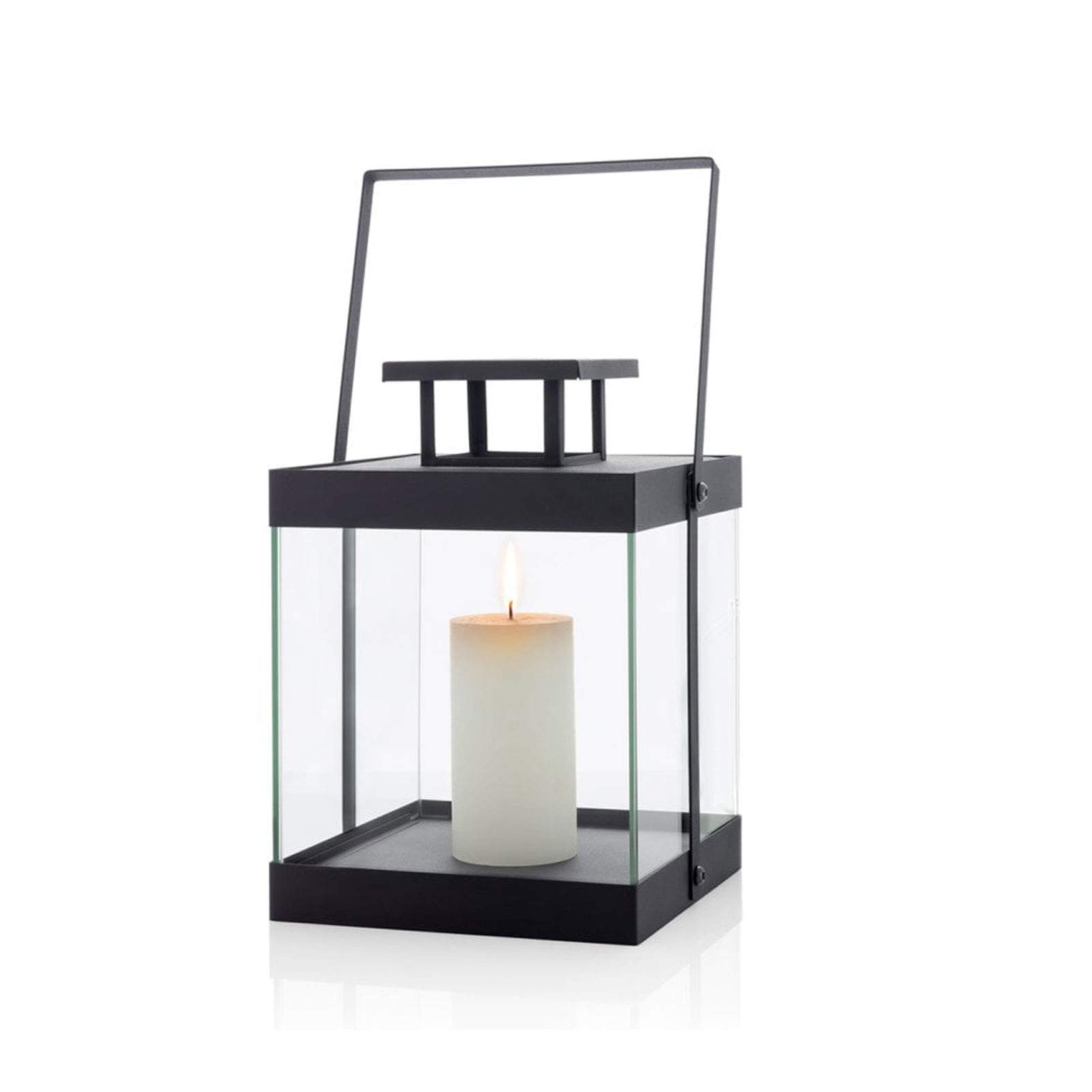 blomus -FINCA 63688 - Farol L de Metal con Recubrimiento en Polvo, diseño Exclusivo, Accesorio Moderno para el hogar, Ambiente Acogedor, Uso en Interiores (Alto x Ancho x Profundidad): 46 x 20,5 x 21