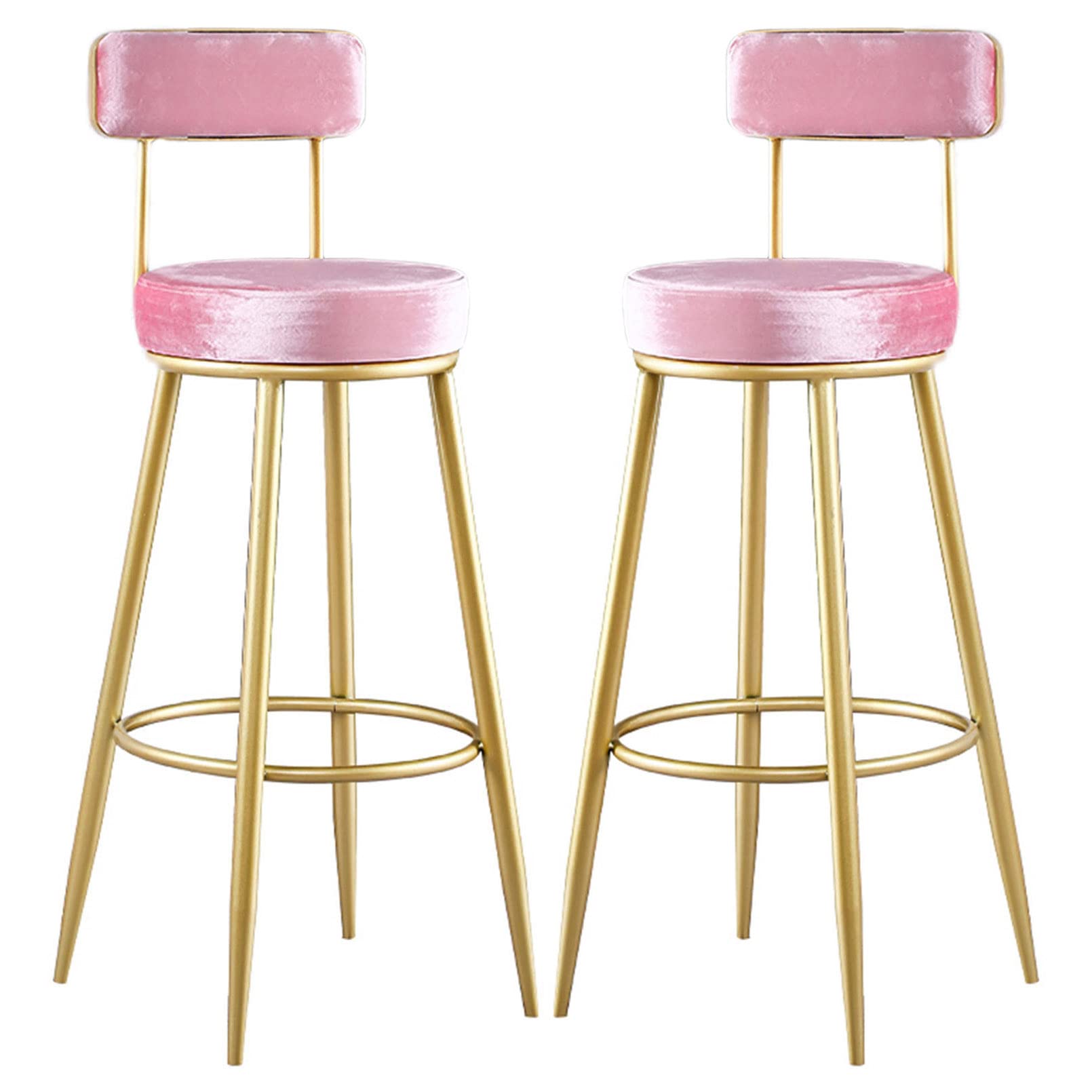 Tabouret de bar en métal style industriel pour cuisine et comptoir de salon | Lot de 2