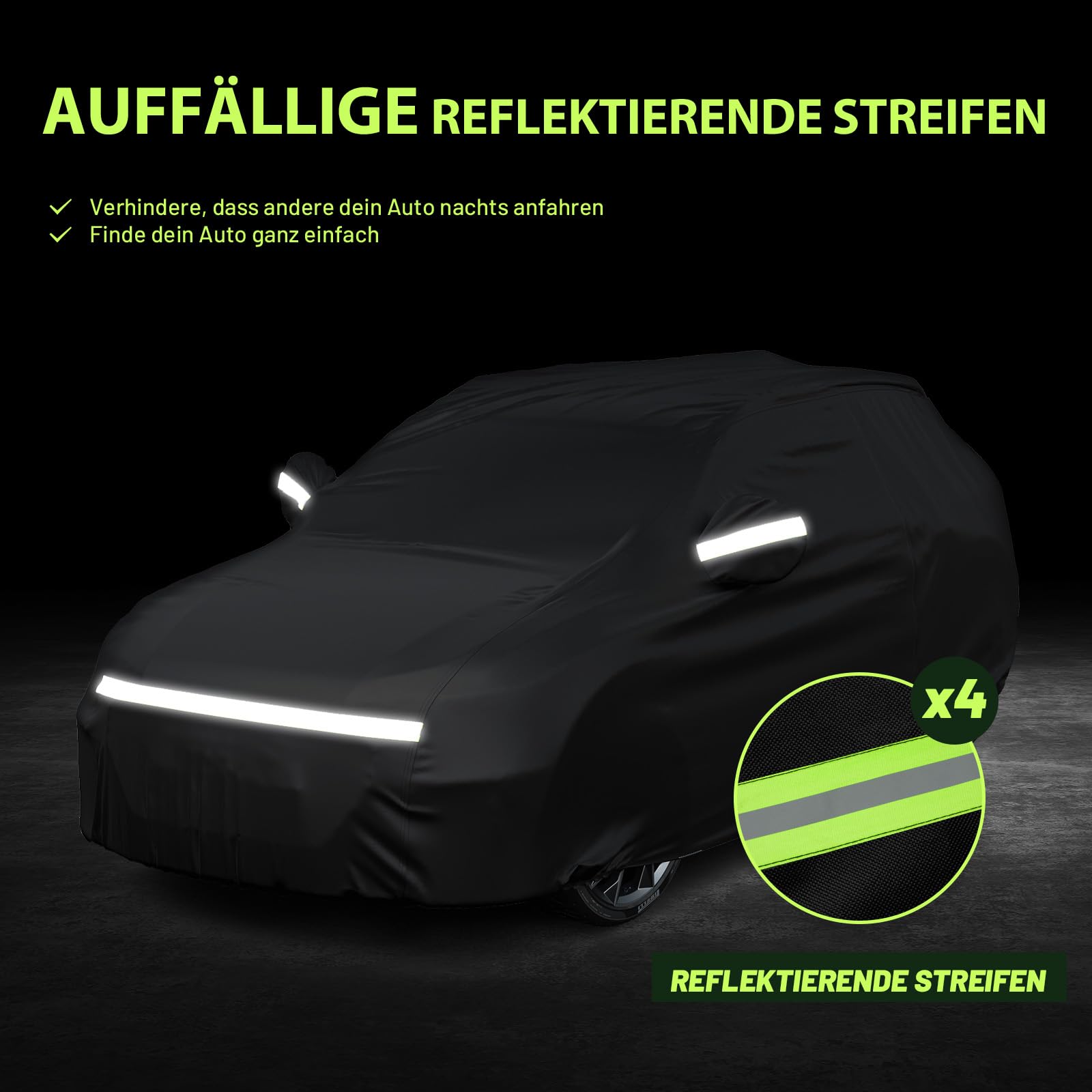 Favoto Fahrradabdeckung Wasserdicht Fahrrad Abdeckplane für 2-3 Fahrräder 210D O