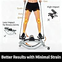Vista 2 de Rock Stepper Side to Side, Steppers for Exercise at Home, Workout Exercise Equipment Legs Glutes, Balance Boards for Adults, Low-Impact Lateral