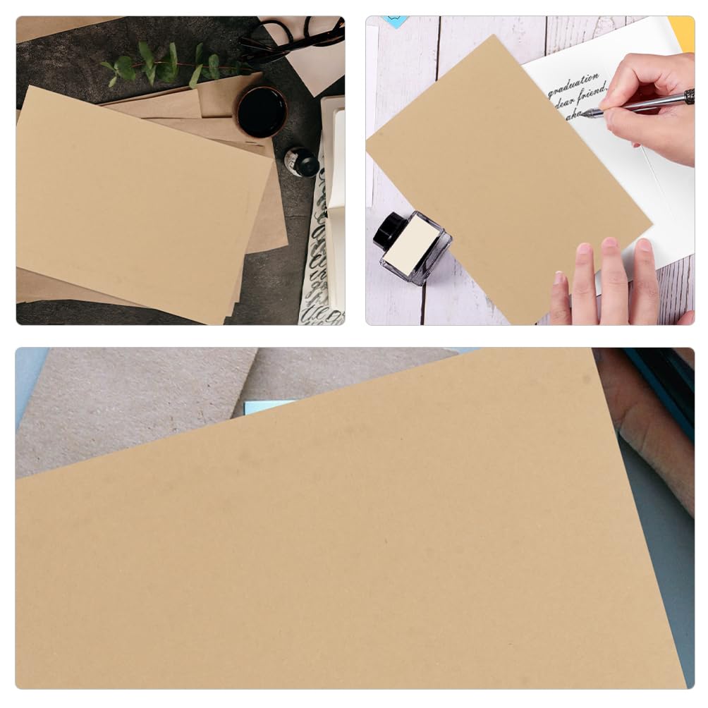 Braunes Briefpapier aus Kraftpapier A4 100 Blatt für Dokumente