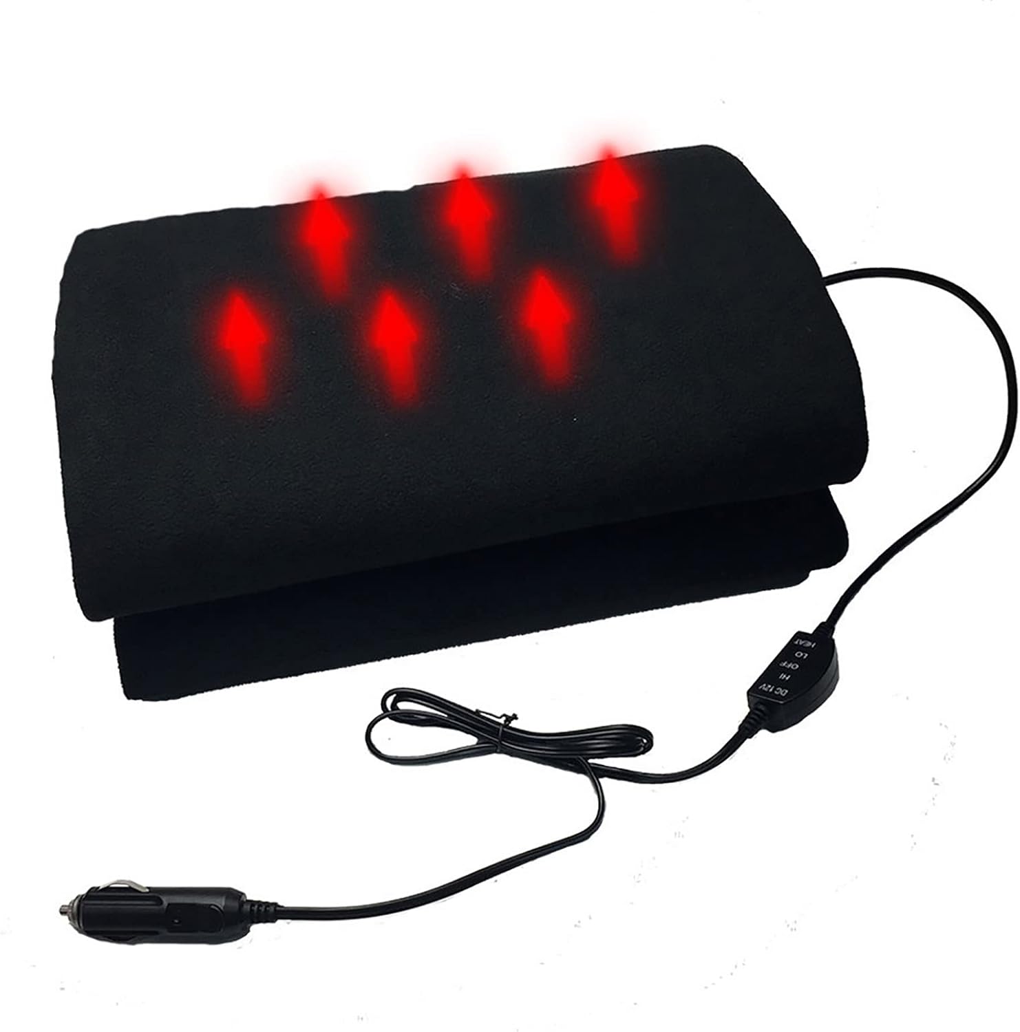 Electric Heated Car Blanket 12 V Fleece Constant Temperature Travel Throw with Quick