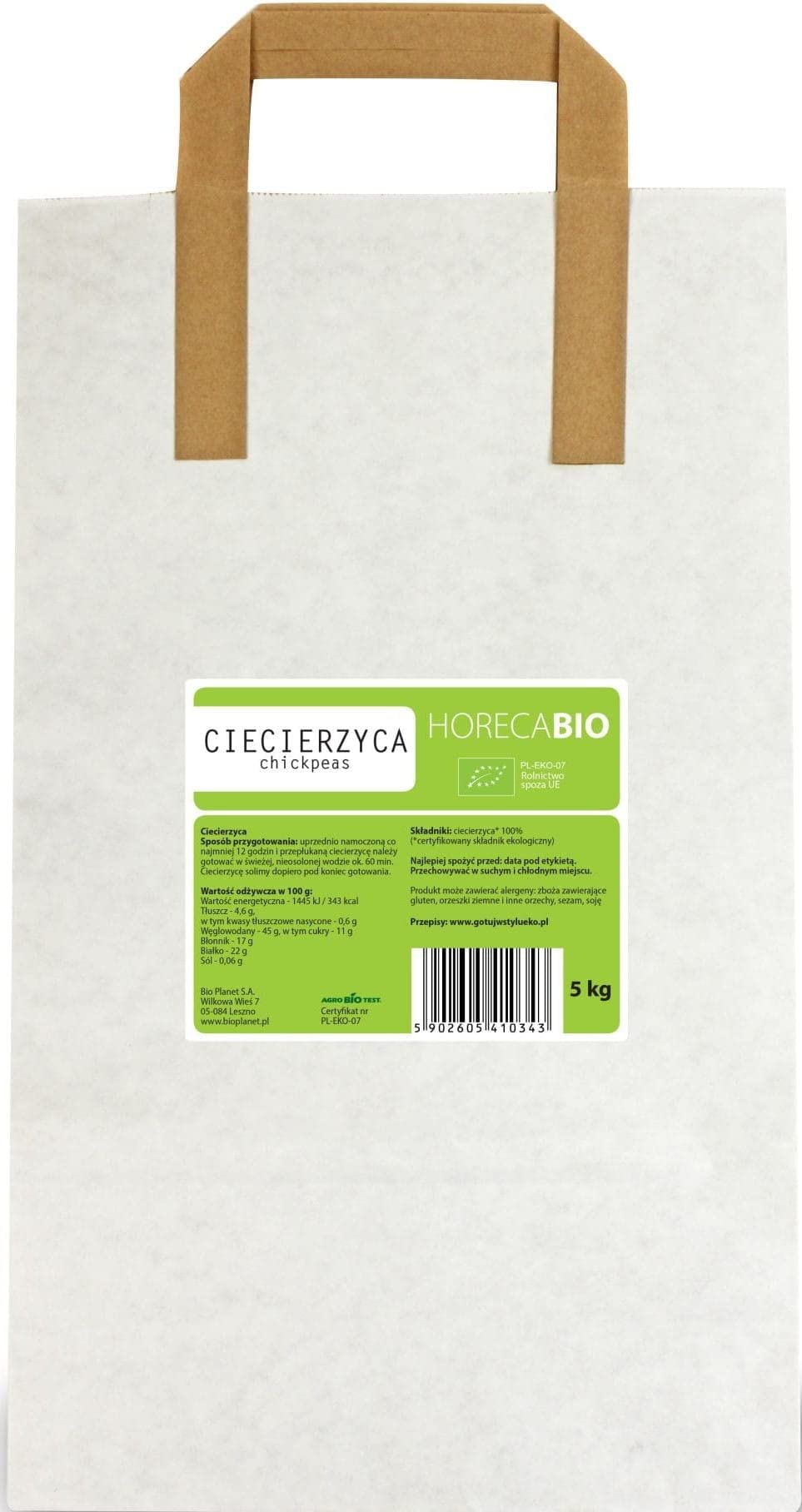 Kichererbsen BIO 5 kg - HORECA