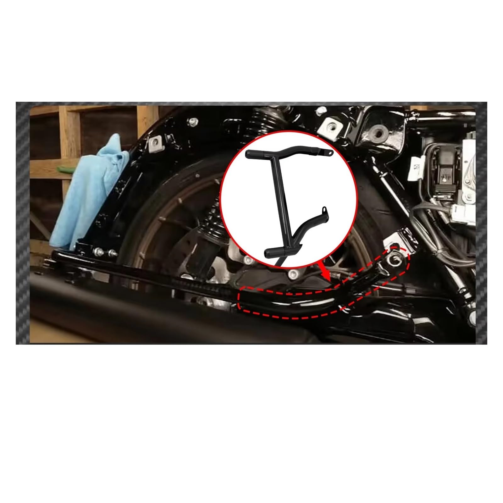 Portapacchi posteriore moto Supporto Posteriore Per Borsa Laterale Per Moto Da Turismo, Per Strada, Per Electra Street Glide FLHR FLTRX 2009-23, Accessori Per Moto