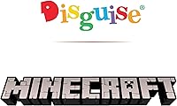 Vista 5 de Disguise Máscara de cabeza de bloque de Minecraft, accesorios oficiales del disfraz de Minecraft, máscara de disfraz de tamaño único