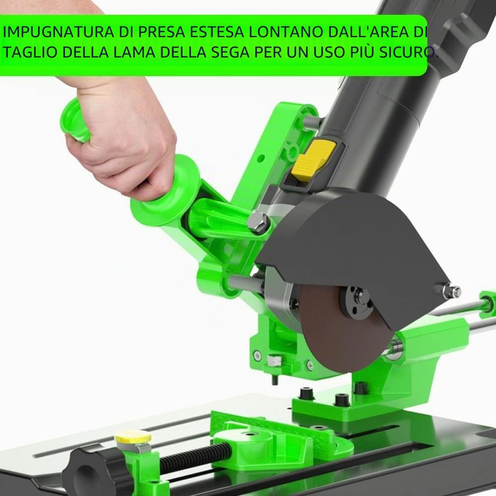 Hancaner Supporto universale per smerigliatrice angolare fisso per lucidatrice, affettatrice, sega circolare da tavolo, barra di trazione multifunzione, smerigliatrice angolare supporto per