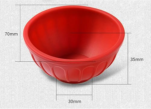 Miniatura 2 de CanDeak 8 tazas reutilizables de silicona para hornear, cuencos de tamaño pequeño, moldes para magdalenas, moldes para magdalenas, mini panes