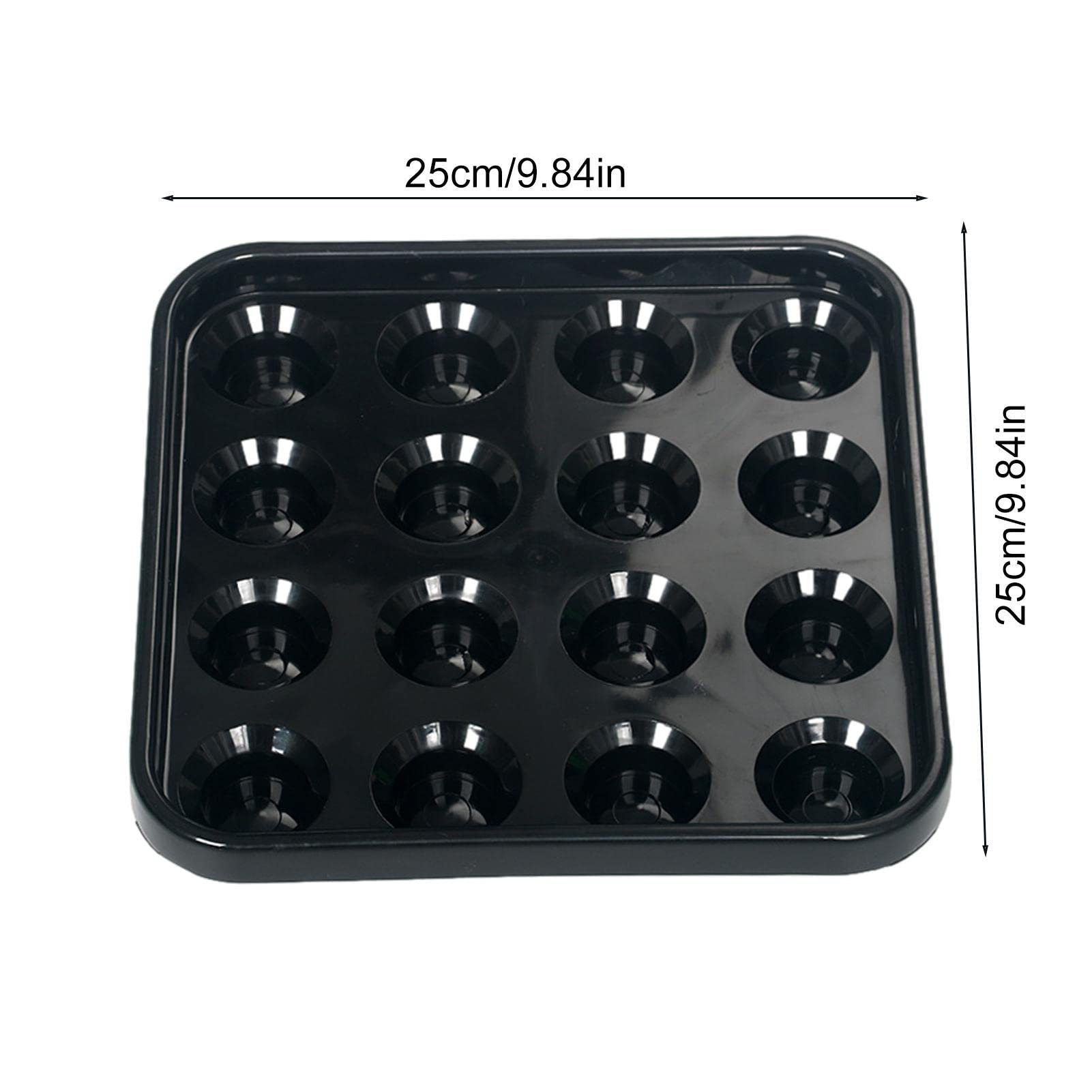 Espositore Porta Palle da Biliardo in ABS Resistente, Contenitore per 16 Palle