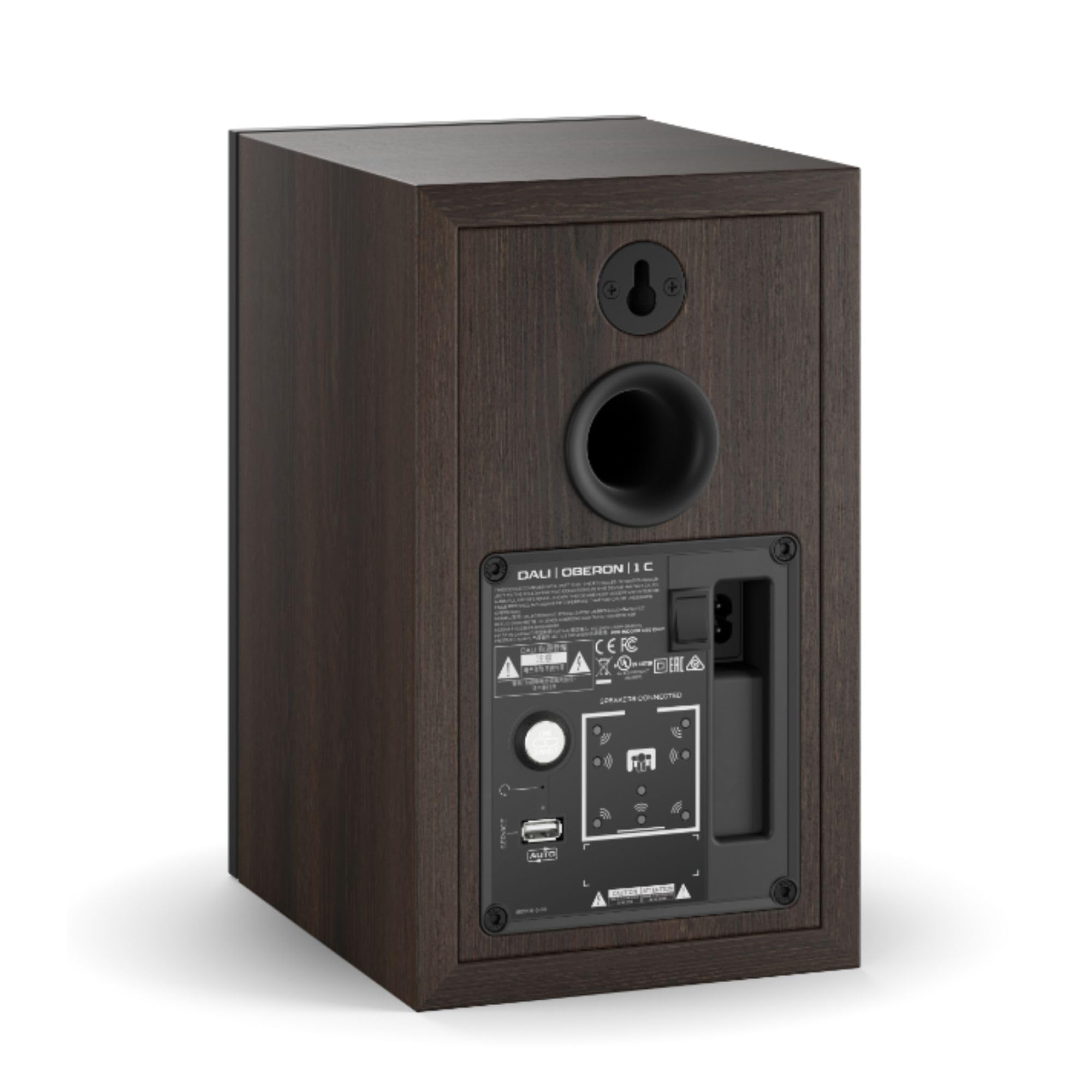 DALI Oberon 1C Coppia di altoparlanti attivi compatti – Squisita qualità del suono Hi-Fi, connessione wireless tramite Sound HUB, design elegante, perfetto per gli amanti della musica e gli