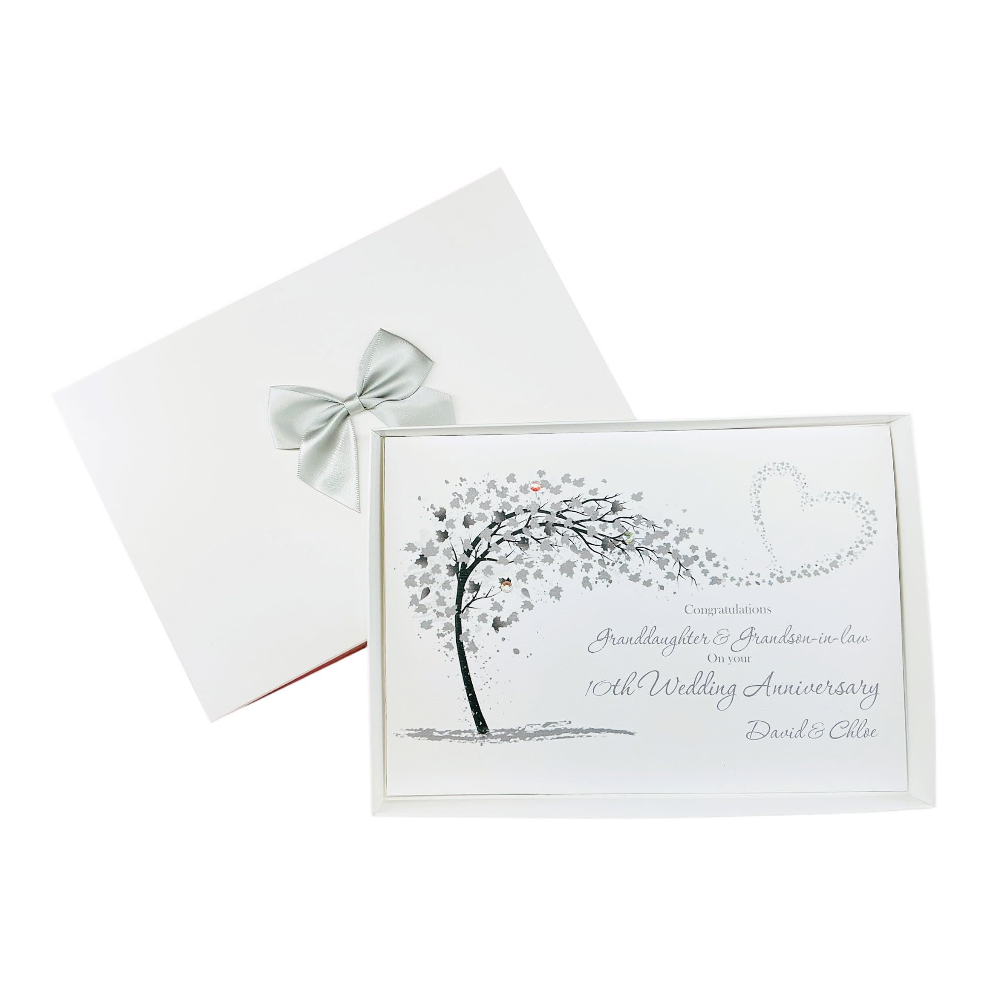 Granddaughter & Grandson-In-Law 10th Wedding Anniversary Card - SH 154