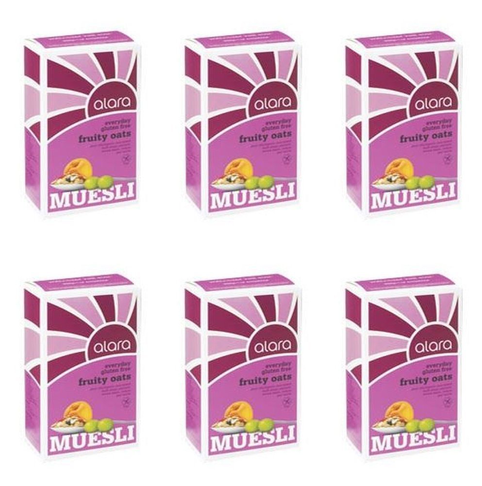 Alara Bezglutenowe owoce owsiane musli (500 g) - opakowanie 6 szt.