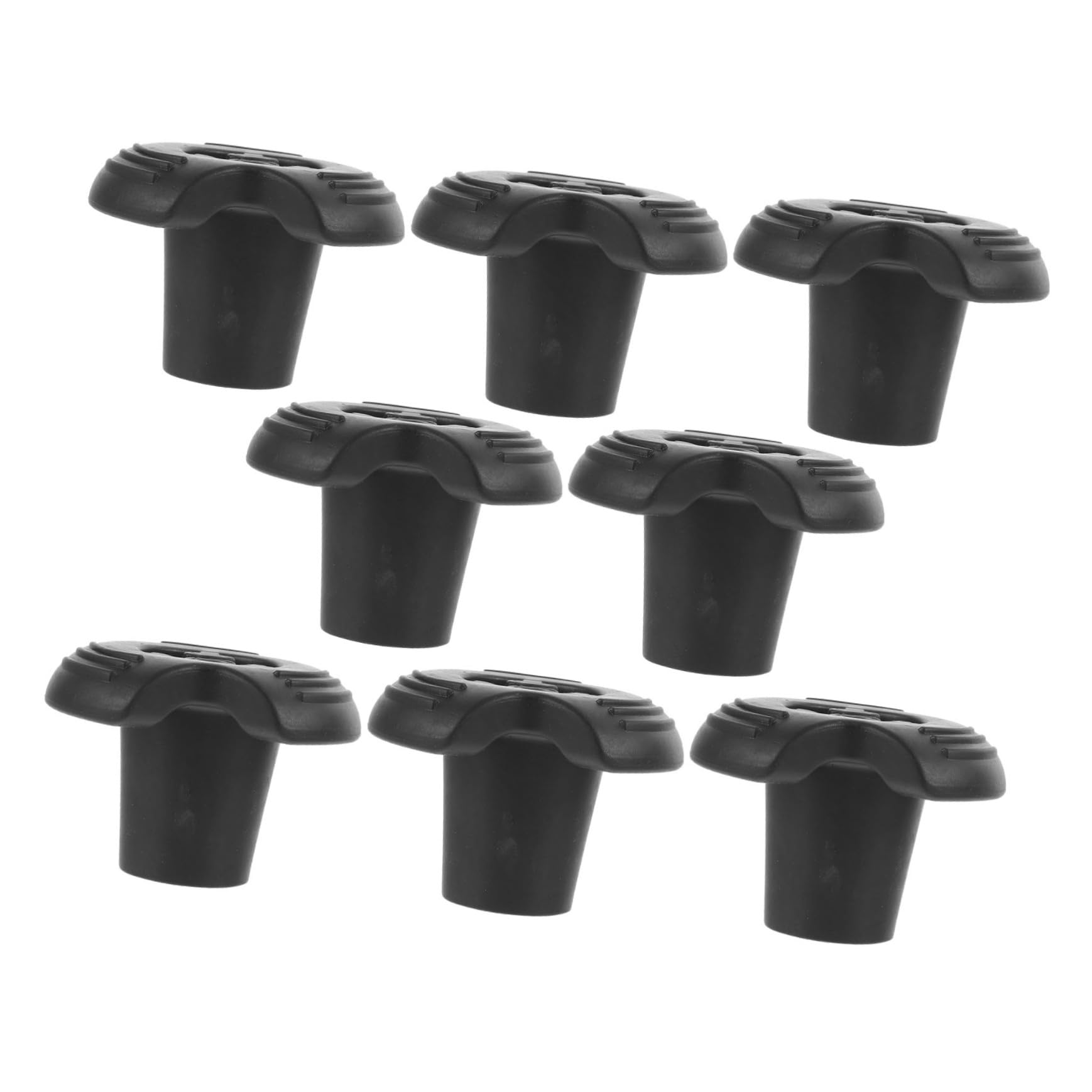 YARNOW 8 Punte di Gomma Antiscivolo per Bastoncini da Trekking 19Mm Accessori Resistenti All’Abrasione Design Ammortizzante Compatibili Stampelle e Bastoni da Passeggio per