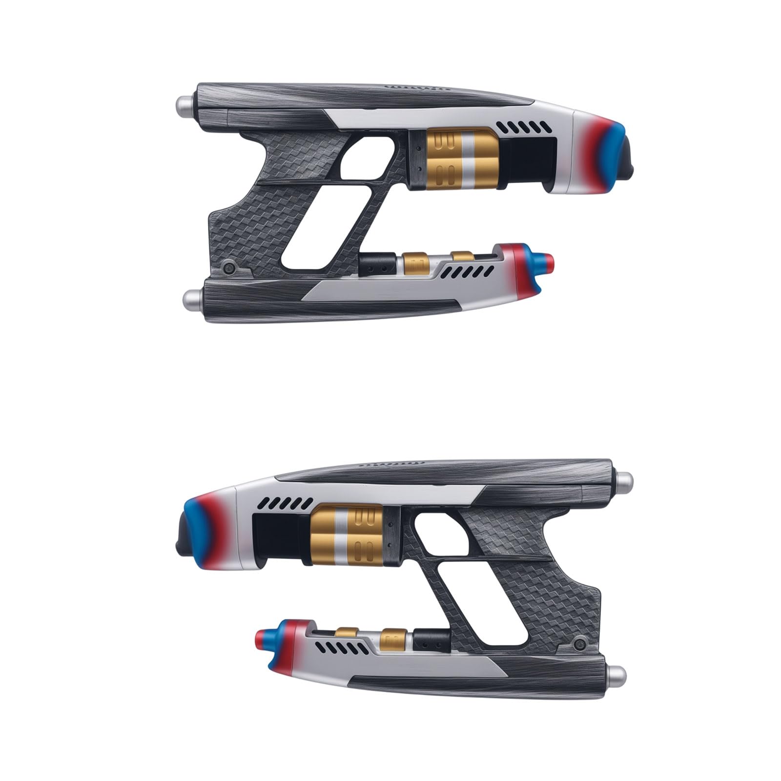 Quad Lord Gun Blasters Superhero The Galaxy Peter Quill Toy Gun Cosplay Props Resin Replica Halloween Masquerade Ball Carnival Christmas Accessories (2 PCS)