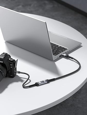 JSAUX Micro HDMI to HDMI Adapter, 4K@60Hz HDR 3D Dolby 18Gbps, Compatible with Raspberry Pi 5/Pi 4/Go Pro Hero/Nikon/Canon/Sony and Other Camera-Gray