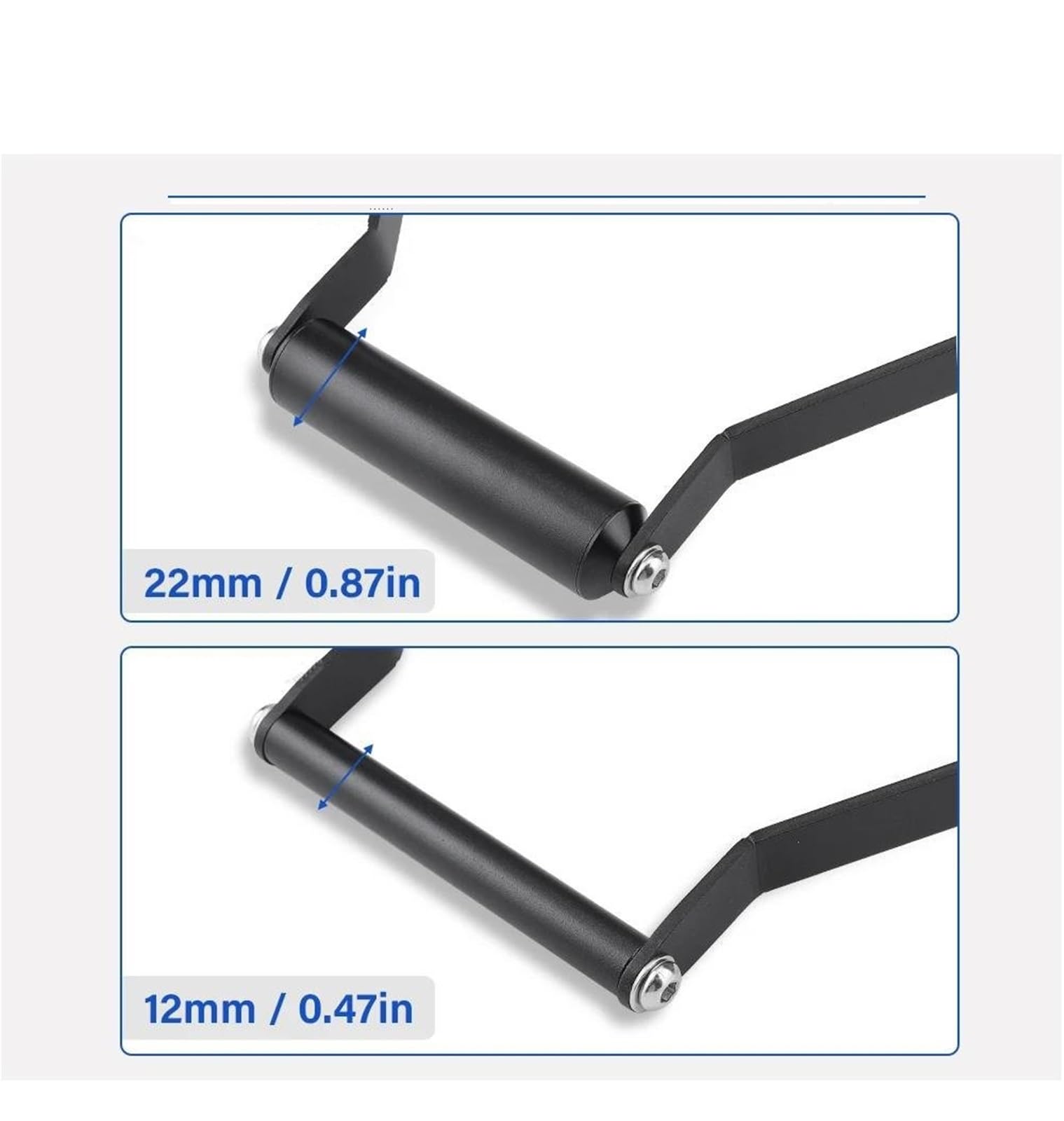 Inteligente Teléfono Soporte Soporte De Placa Navegación GPS para Motocicleta 12 Mm Y 22 para F750GS, F850GS F800GS. Extensión Montaje para Soporte Teléfono Adaptador(12 mm 22 mm)